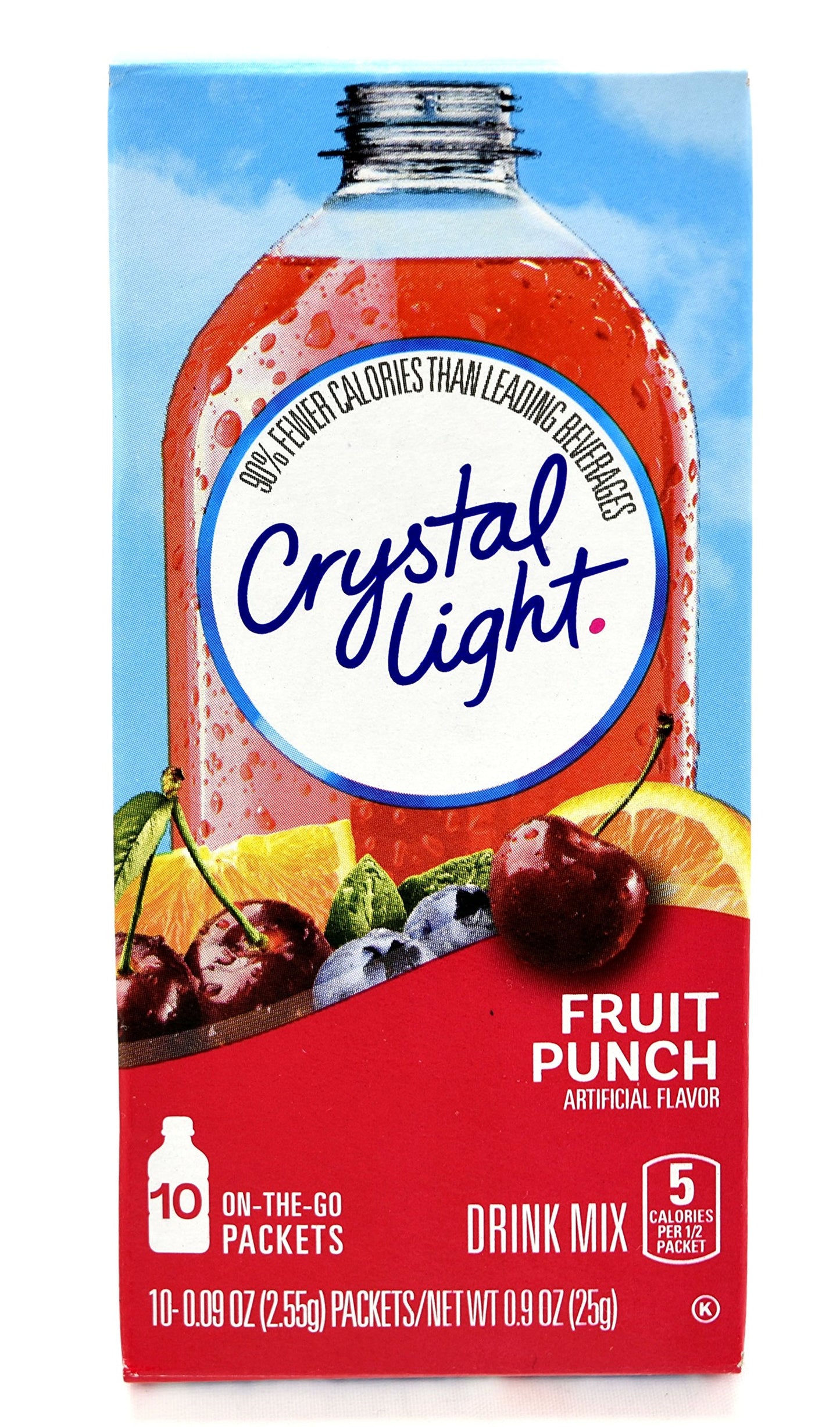 Crystal Light On The Go Fruit Punch Drink Mix, 10-Count Boxes (Pack of 12)