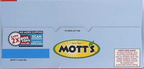 Mott's Fruit Flavored Snacks, Assorted Fruit, Family Pack, Gluten Free, 40 ct