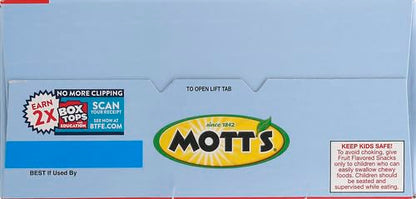 Mott's Fruit Flavored Snacks, Assorted Fruit, Family Pack, Gluten Free, 40 ct