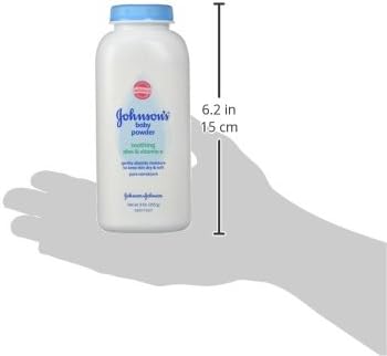 Johnson's Baby Powder with Naturally Derived Cornstarch Aloe & Vitamin E, Hypoallergenic, 9 oz
