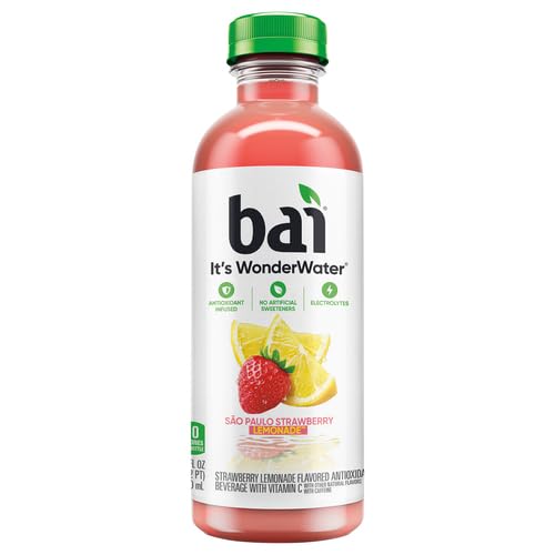 Bai Sao Paulo Strawberry Lemonade, Antioxidant Infused Beverage, 18 Fl Oz