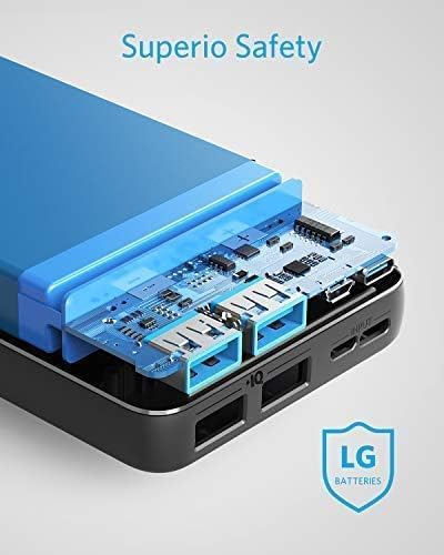 Anker Portable Charger,325 Power Bank(PowerCore Essential 20K),20,000mAh Battery Pack with PowerIQ Technology for iPhone 15/14/13 Series, Galaxy S23,and More（USB-C Input Only（Black）,2-Pack）