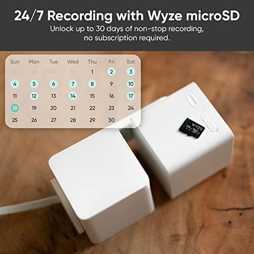 WYZE Cam Pan v3 Indoor/Outdoor IP65 1080P 360° Pan/Tilt/Zoom Wi-Fi Smart Home Security Camera with Motion Tracking for Baby & Pet, Color Night Vision, Works with Alexa & Google Assistant, White