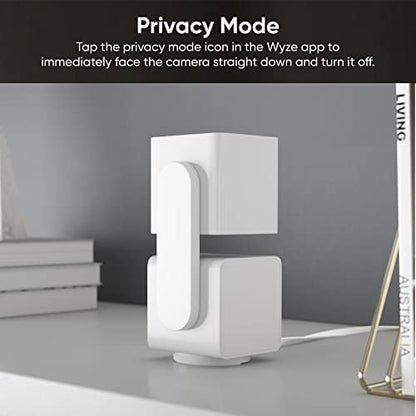 WYZE Cam Pan v3 Indoor/Outdoor IP65 1080P 360° Pan/Tilt/Zoom Wi-Fi Smart Home Security Camera with Motion Tracking for Baby & Pet, Color Night Vision, Works with Alexa & Google Assistant, White