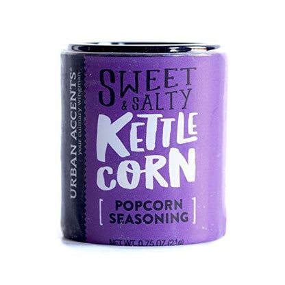 Urban Accents Movie Night Sweet Shoppe Gift Set Collection-Popcorn Seasoning Variety Pack (set of 8) - 3 Non-GMO Popcorn Kernel Packs and 5 Gourmet Popcorn Snack Seasonings