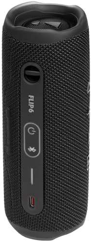 JBL FLIP 6 Waterproof Portable Speaker Bundle with gSport Carbon Fiber Case (Black)