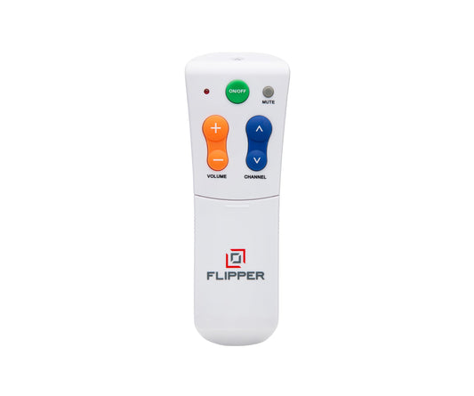 Flipper Big Button Universal TV Remote for Seniors, Dementia - TVs and Cable Set Top Boxes (STBs) - Favorites, IR Devices Like Spectrum, Xfinity, Dish, Samsung, LG, Vizio, [Does not Work Streaming]