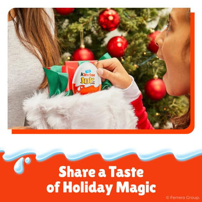 Kinder Joy Eggs, Bulk 15 Count, Holiday Treat Plus Toy, Sweet Creams and Chocolatey Wafer Bites, Stocking Stuffer for Kids, Individually Wrapped, 10.5 oz