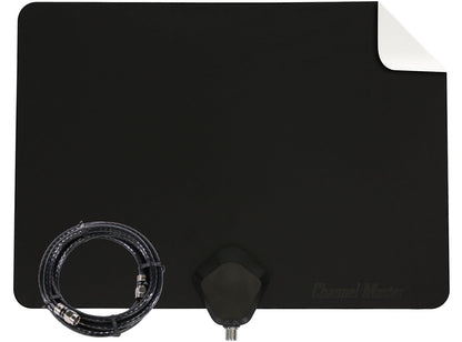 Channel Master Flatenna Ultra-Thin Indoor TV Antenna 35 Mile Range - Dual Sided Black or White - CM-4001HDBW