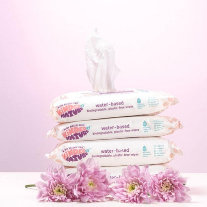 Kinder by Nature Water-Based Baby Wipes - 56 Count (Case of 12 packs)
