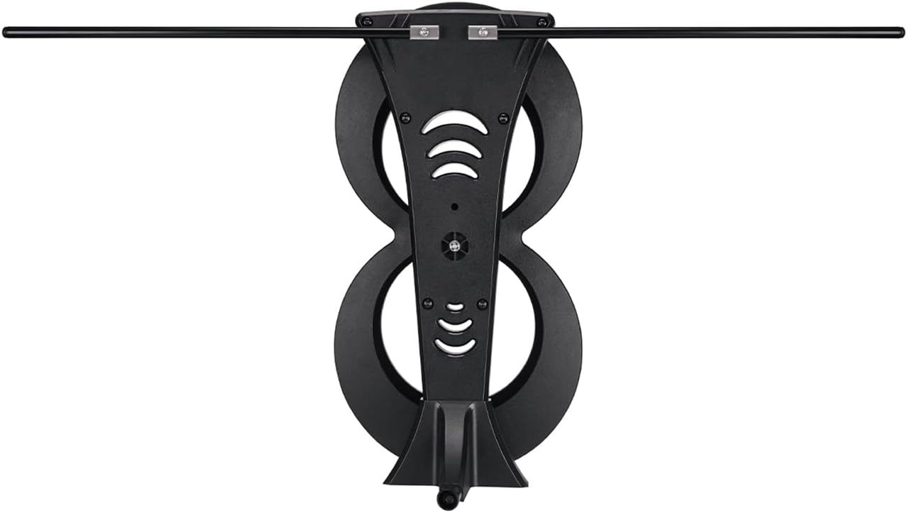 Antennas Direct ClearStream 2MAX Indoor Outdoor TV Antenna, UHF VHF, Multi-Directional, 60+ Mile Range, 4K 8K UHD NEXTGEN TV – w/ 20-inch Mast (Black)