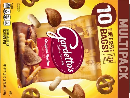 Gardetto's Snack Mix, Original Recipe, Single Serve Bags Multipack, 10 Ct, 17.5 oz
