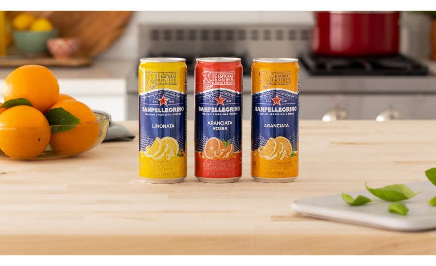 San Pellegrino Sparkling Fruit Beverages Variety Sampler Pack - 11.15 Fl Oz Cans (12 Pack) - In Sanisco Box…