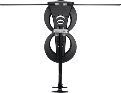 Antennas Direct ClearStream 2MAX Indoor Outdoor TV Antenna, UHF VHF, Multi-Directional, 60+ Mile Range, 4K 8K UHD NEXTGEN TV – w/ 20-inch Mast (Black)