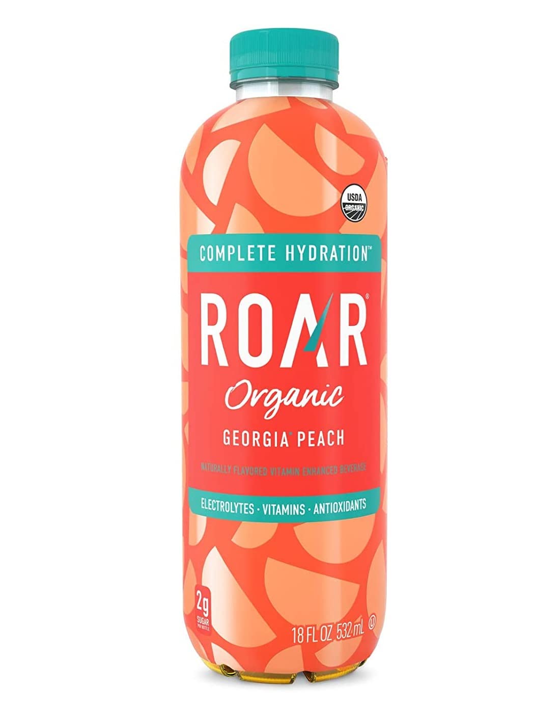 Roar Organic Electrolyte Infusions - 4-Flavor Variety Pack - with Antioxidants, B Vitamins, Low-Sugar, Coconut Water Infused Beverage 18 Fl Oz with Oasis Snacks Sticker (4 Flavor Variety, Pack of 8)