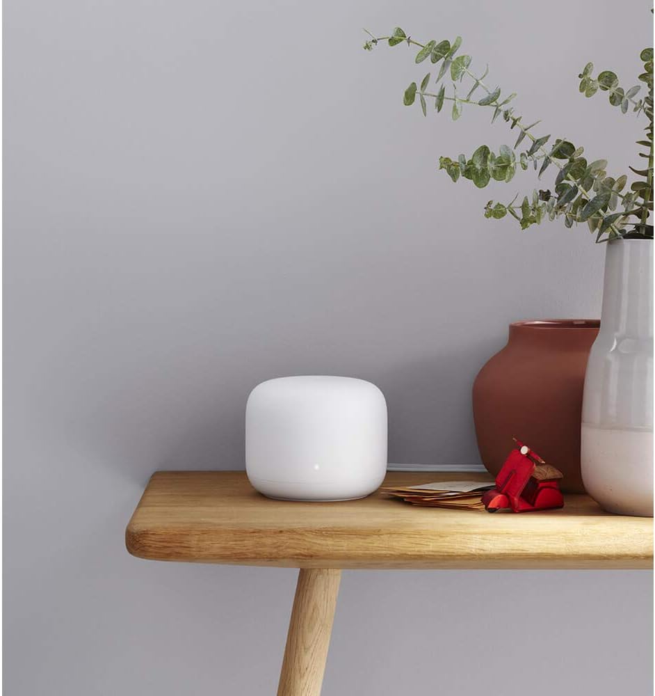 Google Nest Wifi - AC2200 - Mesh WiFi System - Wifi Router - 2200 Sq Ft Coverage - 1 pack