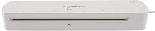 Amazon Basics Easy to Use 12-Inch Thermal Laminator Machine, For Home Office or School, White