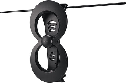 Antennas Direct ClearStream 2MAX Indoor Outdoor TV Antenna, UHF VHF, Multi-Directional, 60+ Mile Range, 4K 8K UHD NEXTGEN TV – w/ 20-inch Mast (Black)