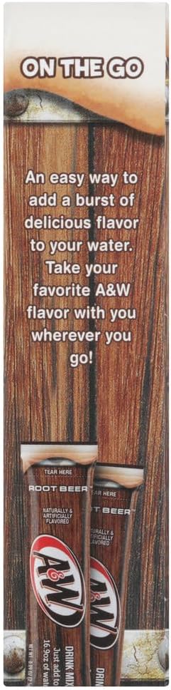 A&W Root Beer Caffeine/Sugar Free Classic On-the-Go Drink Mix Packets - 1 Box (6 pks)