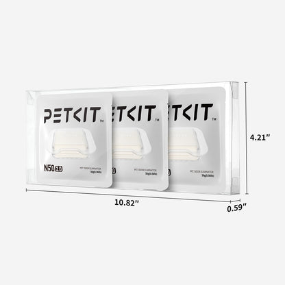PETKIT N50 Odor Eliminator 2.0 Exclusive for PuraMax Self-Cleaning Cat Litter Box, Cat Toilet Odor Control(Pack of 3)