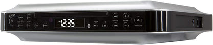 iLive Bluetooth Under Cabinet Radio (FM) CD and MP3 player, USB, AUX in, Wireless Music System with Kitchen Timer, Digital Clock, with Remote Control IKBC384SMP3U
