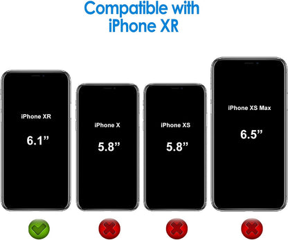 JETech Case for iPhone XR 6.1-Inch, Non-Yellowing Shockproof Phone Bumper Cover, Anti-Scratch Clear Back (Clear)
