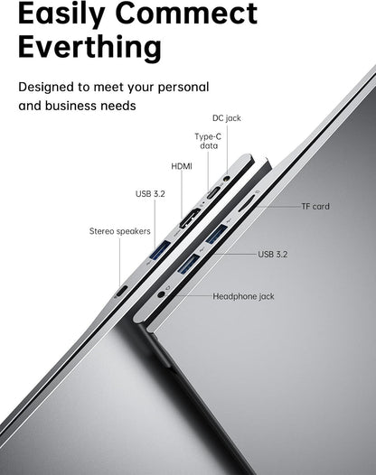 ACEMAGIC 2024 Newest 17.3Inch Laptop,FHD Display Laptop with Quad Core-12th Alder Lake N97(Up to 3.6GHz), 6000Mah Battery,16GB RAM 512GB ROM Business Laptop Computer.