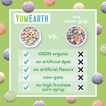YumEarth Organic Sour Giggles Chewy Candy - Allergy Friendly (Top 9 Free), No Artificial Dyes or Flavors, Non GMO, Gluten Free, Vegan - Individually Wrapped Sour Snack Packs - 0.5 Ounce (Pack of 10)