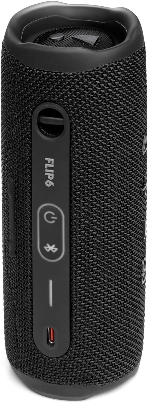 JBL Flip 6 Waterproof Portable Wireless Bluetooth Speaker Bundle with divvi! Premium Hardshell Case - Black