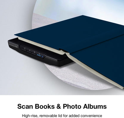 Epson - Perfection V39 II - Color Photo and Document Flatbed Scanner - 4800 dpi Optical Resolution - High-Rise, Removable Lid - Scan to Cloud - USB Power - Image Scanning - Black