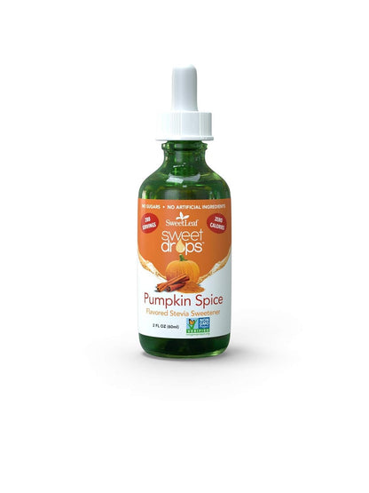SweetLeaf Sweet Drops - Flavored Stevia Liquid Sweetener, Organic Stevia Extract, Zero Calories, Gluten Free, Keto Friendly, Non GMO, Natural Flavor - Pumpkin Spice, 2 Fl Oz (Pack of 1)