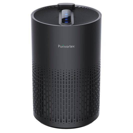 Air Purifiers for Home, HEPA Filter Cleaner with Fragrance Sponge, Filters A11ergies, Pollen, Smoke, Dusts, Pets Dander, Odor, Hair, Ozone Free, 20db Quiet for Home, Room, Kitchen - Model: AC400 Black