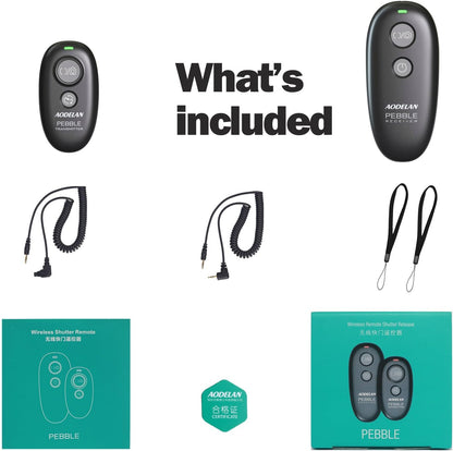 Camera Remote Control Wireless Shutter for Canon EOS RP, R6, ROS RP, Rebel T6, T7, T5, T3, SL2, 5D Mark II, 5d Mark iii, 5d Mark iv, 6D Mark II, 7d Mark ii, 7D Series, 5D Series; for Fujifilm X-T3