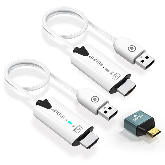 EDUP Wireless HDMI Transmitter and Receiver, 1080P Wireless HDMI Extender 165FT Range, Plug&Play, Video Audio Projection for Desktop, PC, TV Box, PS4/5 to TV/Projector/Monitor
