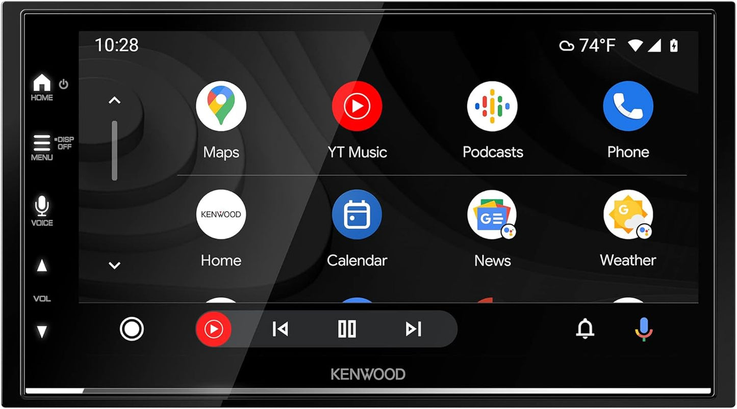 KENWOOD DMX7709S 6.8-Inch Capacitive Touch Screen, Car Stereo, CarPlay and Android Auto, Bluetooth, AM/FM Radio, MP3 Player, USB Port, Double DIN, 13-Band EQ, SiriusXM