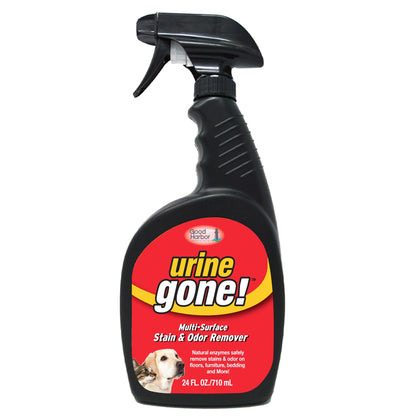 Urine Gone Stain & Odor Eliminator: Professional Strength Fast Acting, Enzyme Based Home Cleaning Solution for Carpet, Stain Remover for Cat Urine & Dog Pee