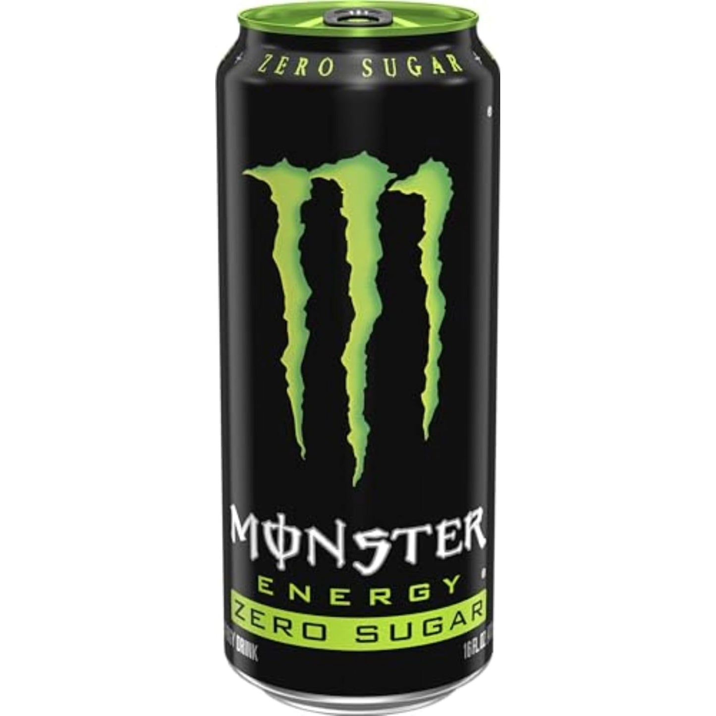 Monster Energy Zero Sugar, Green, Original, Low Calorie Energy Drink, 16 Fl Oz (Pack of 15)