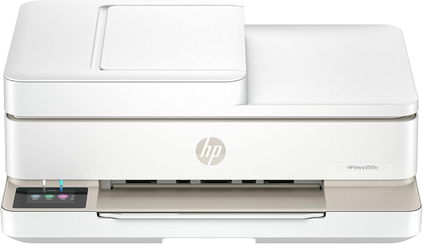 HP Envy 6555e Wireless All-in-One Color Inkjet Printer, Print, scan, Copy, Duplex Printing Best-for-Home, 3 Months of Ink Included (714N5A)