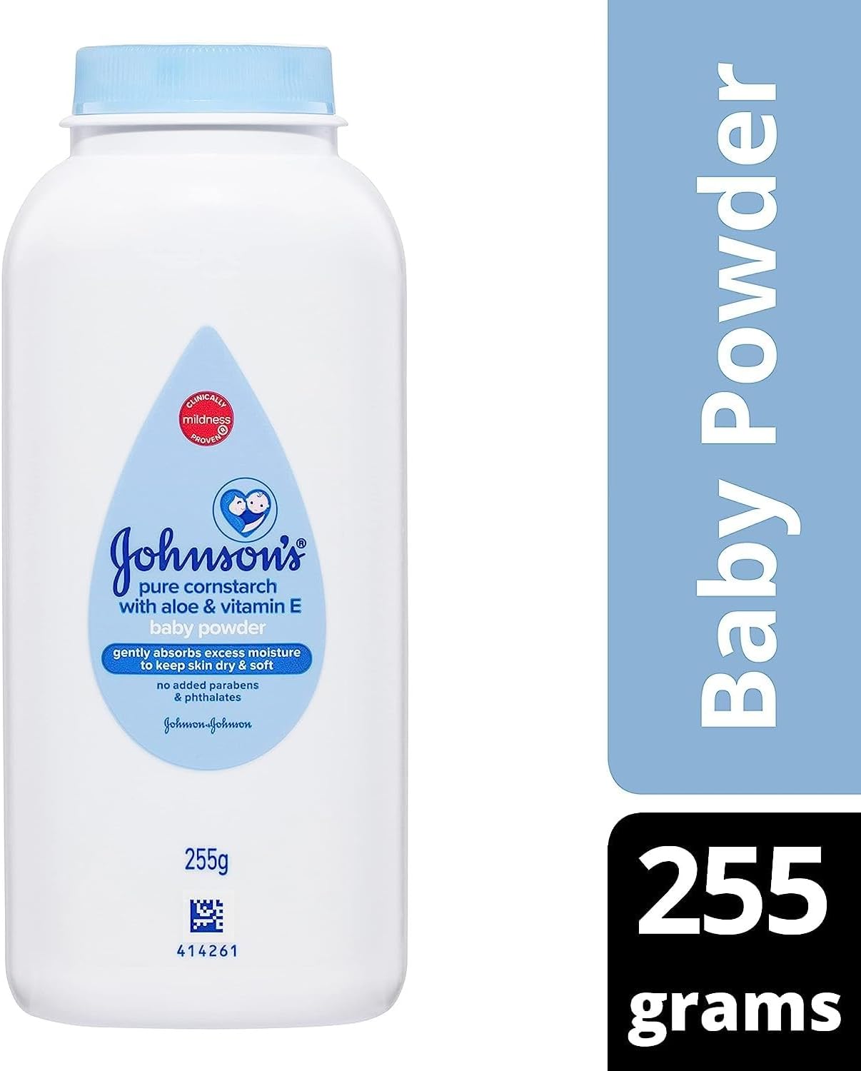 Johnson's Baby Powder with Naturally Derived Cornstarch Aloe & Vitamin E, Hypoallergenic, 9 oz