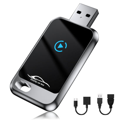2-in-1 Wireless Carplay Adapter, Wireless Car Play and Android Auto Adapter Convert Wired to Wireless Dongle for Apple Android,Plug and Play Stable Connection for iOS 10+&Android 10+ for Car from 2016