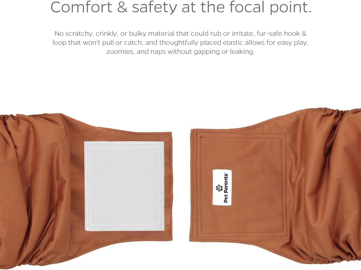 Pet Parents Premium Washable Belly Bands for Male Dogs & Extendrs, (3pack) of Male Dog Diapers & Male Dog Belly Bands, Color: Natural, Size: Small Dog Diapers Male