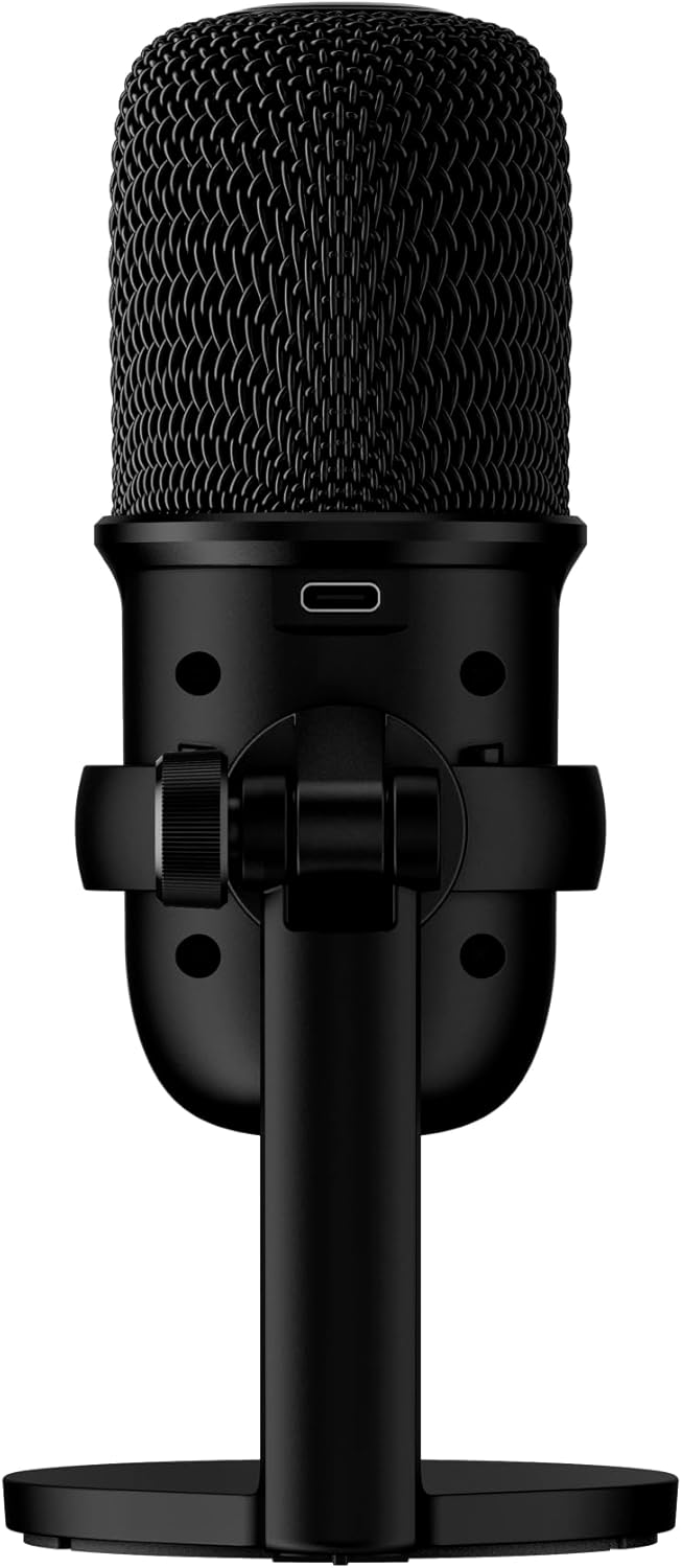 HyperX SoloCast – USB Condenser Gaming Microphone, for PC, PS4, PS5 and Mac, Tap-to-Mute Sensor, Cardioid Polar Pattern, great for Streaming, Podcasts, Twitch, YouTube, Discord,Black