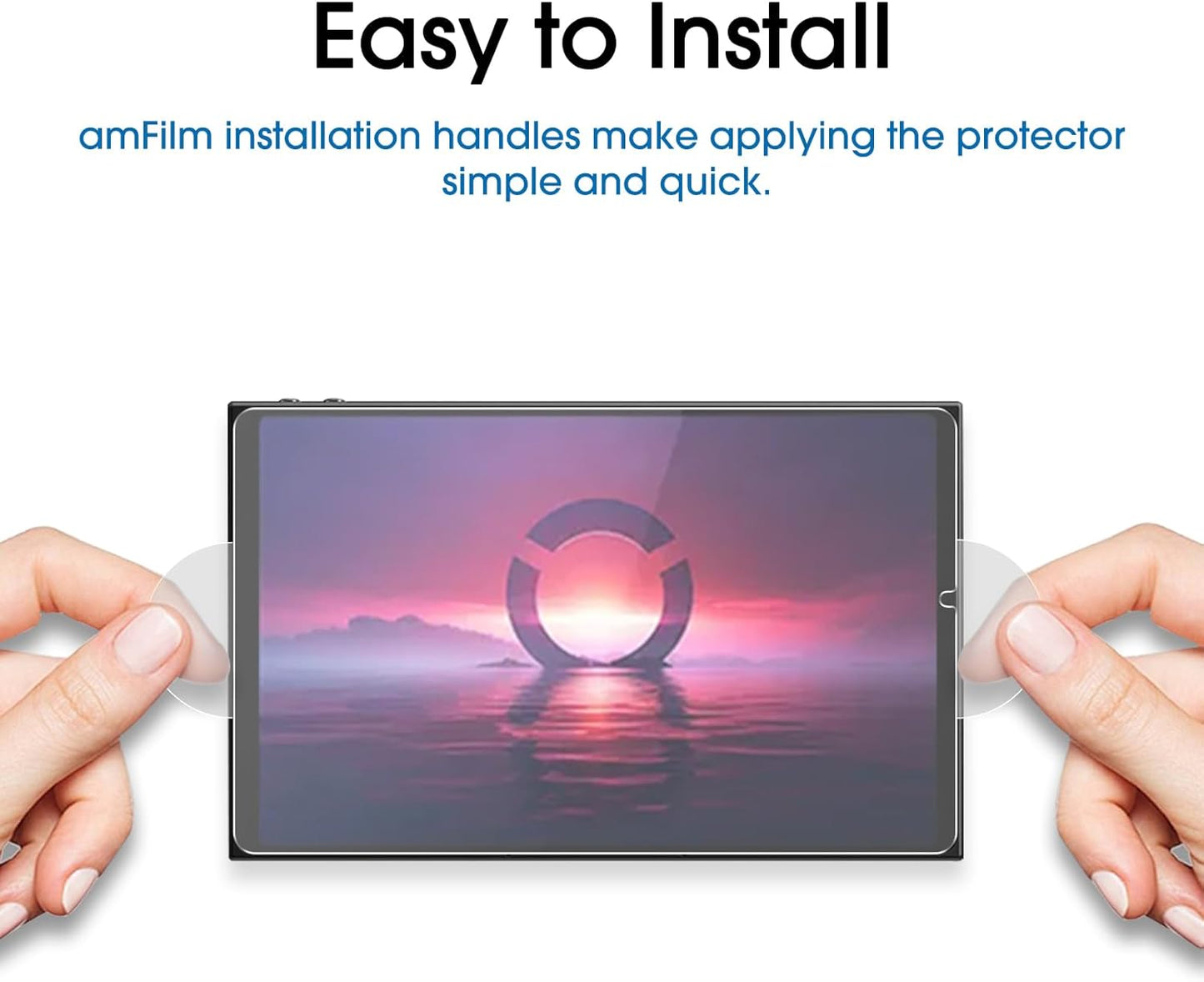 amFilm 2 Pack Upgrade Version Screen Protector for Lenovo Legion Go Handheld 2023, Tempered Glass, 8.8 inch Full Coverage, Transparent Ultra HD, Anti-Scratch, Anti-Fingerprint