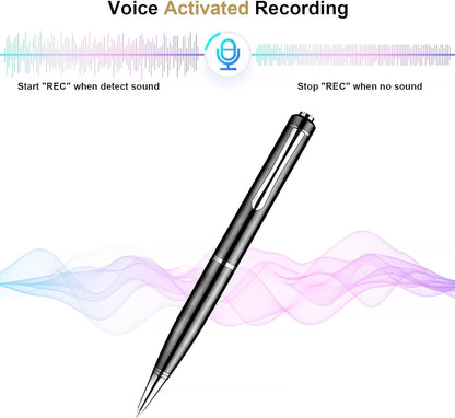 128GB Digital Voice Recorder - Voice Activated Recorder with Playback, Professional Audio Recorder for Lecture/Meeting/Course, Portable Audio Recorder Transfer File to Computer