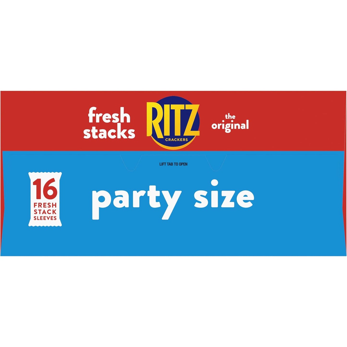 RITZ Fresh Stacks Original Crackers, Party Size, Christmas Crackers, Holiday Crackers, 23.7 oz (16 Stacks)