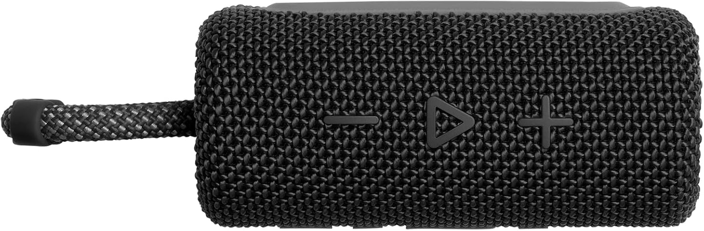 JBL Go 3 - Portable Mini Bluetooth Speaker, big audio and punchy bass, IP67 waterproof and dustproof, 5 hours of playtime, speaker for home, outdoor and travel (Black)