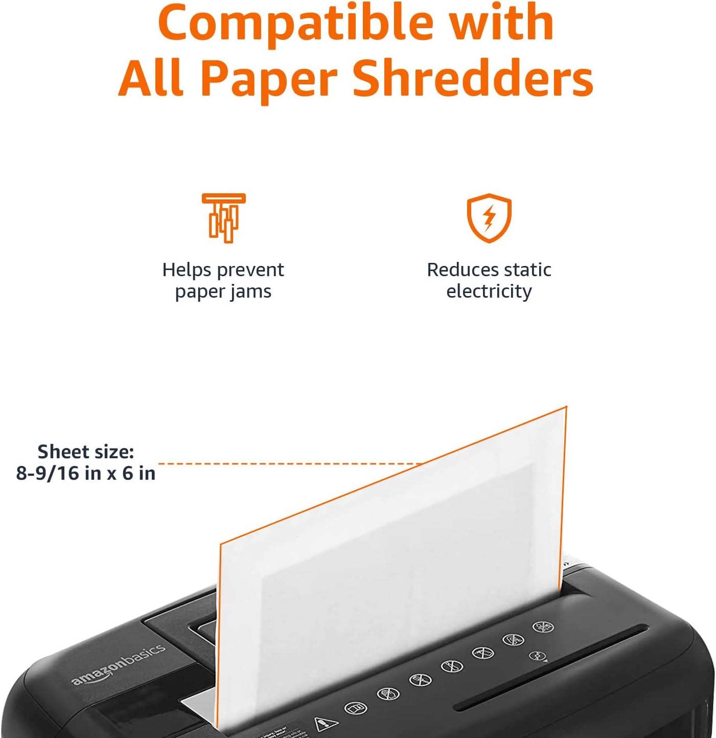 Amazon Basics 8 Sheet Cross Cut Paper and Credit Card Shredder with 4.1 Gallon Bin, Black
