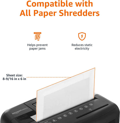 Amazon Basics 8 Sheet Cross Cut Paper and Credit Card Shredder with 4.1 Gallon Bin, Black
