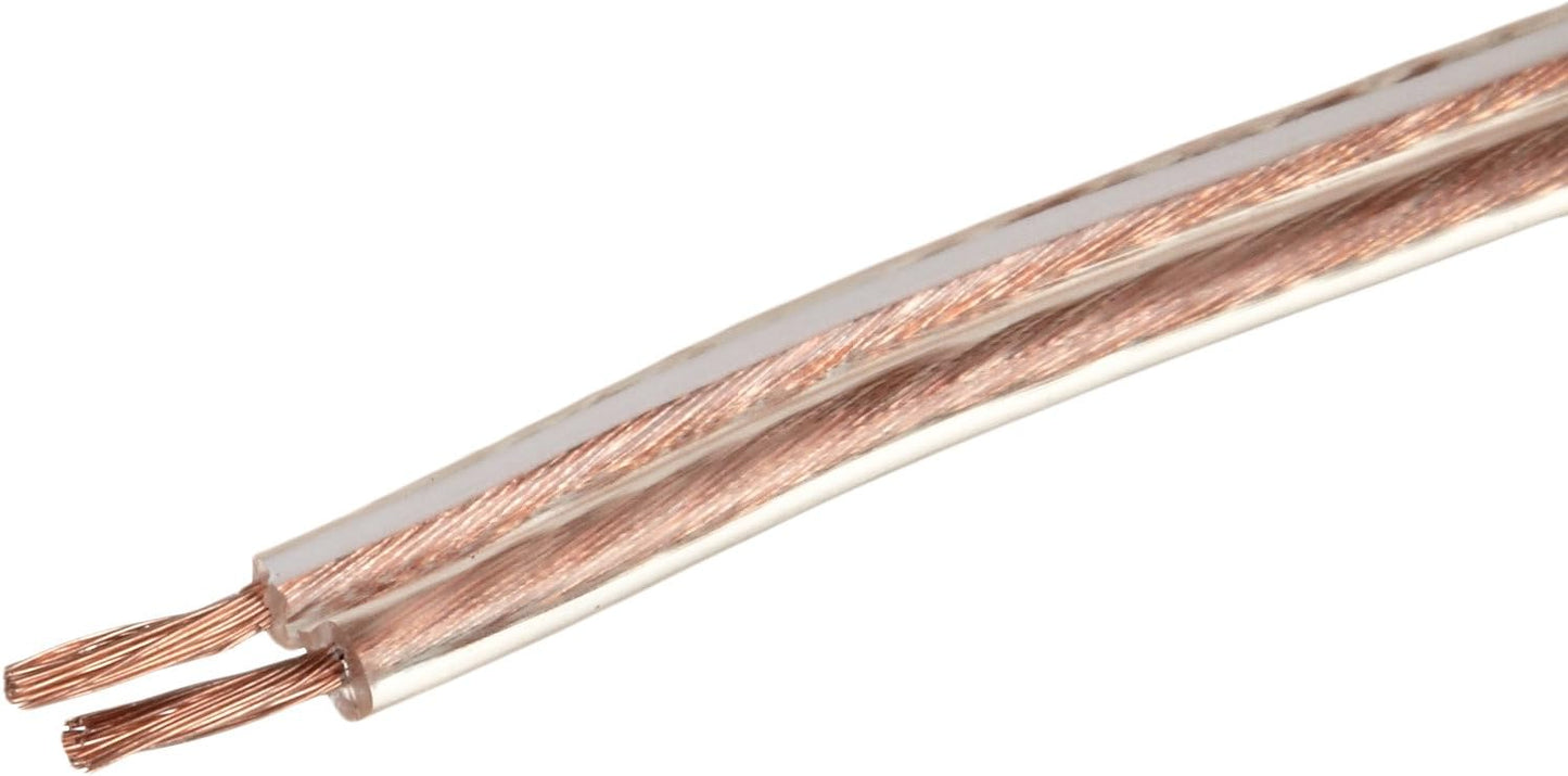 Amazon Basics 16-Gauge Speaker Wire Cable, 100 Feet, Bronze
