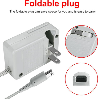 DTOL AC Adapter Game Charger for Nintendo Dsi Ndsi 3DS/3DSXL/New 3DS/New 3Dsll/2DS/Dsi/Dsixl 2 Pack